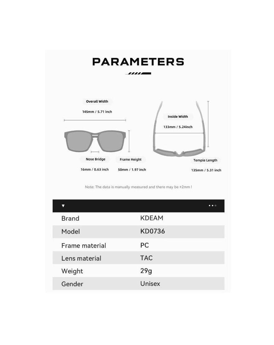 Gafas De Sol Kdeam Modelo Kd0736 C1 Polarizado Uv400 Liviano-4