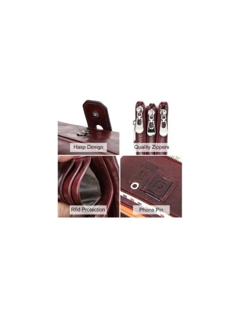 Billetera Femenina Cuero Larga Marca Contacts Modelo C2190-4