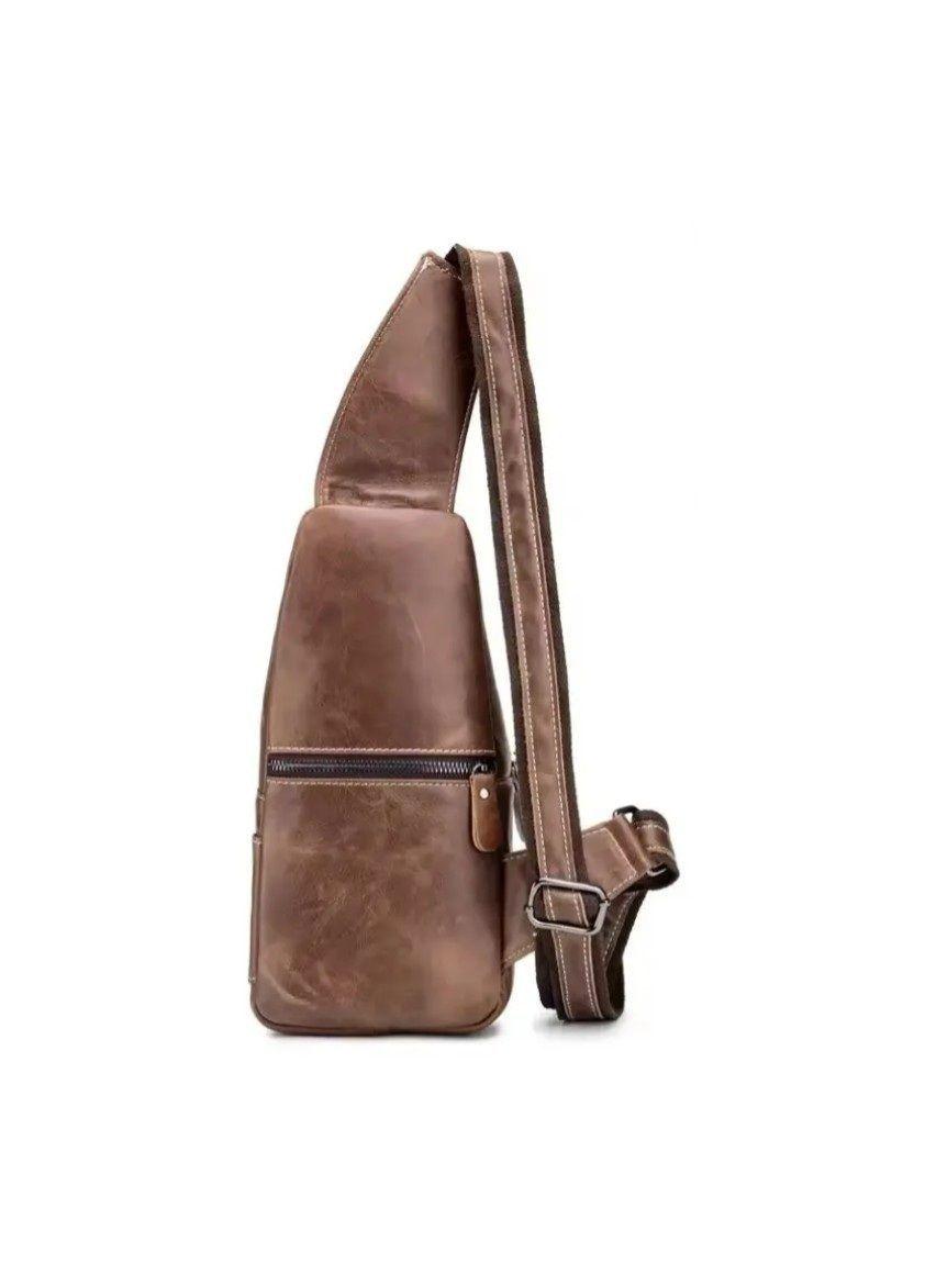 Bandolera De Cuero Vintage Bullcaptain Modelo Xb130 Café-3