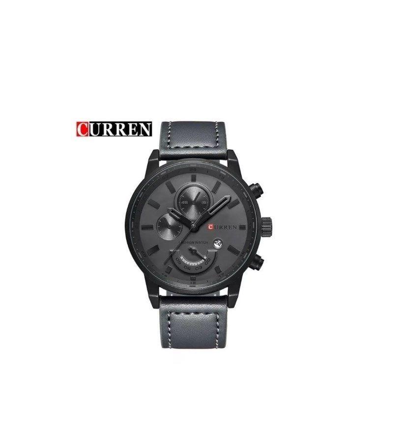Reloj Curren Modelo M8217 Indicador De Fecha Color Gris-6