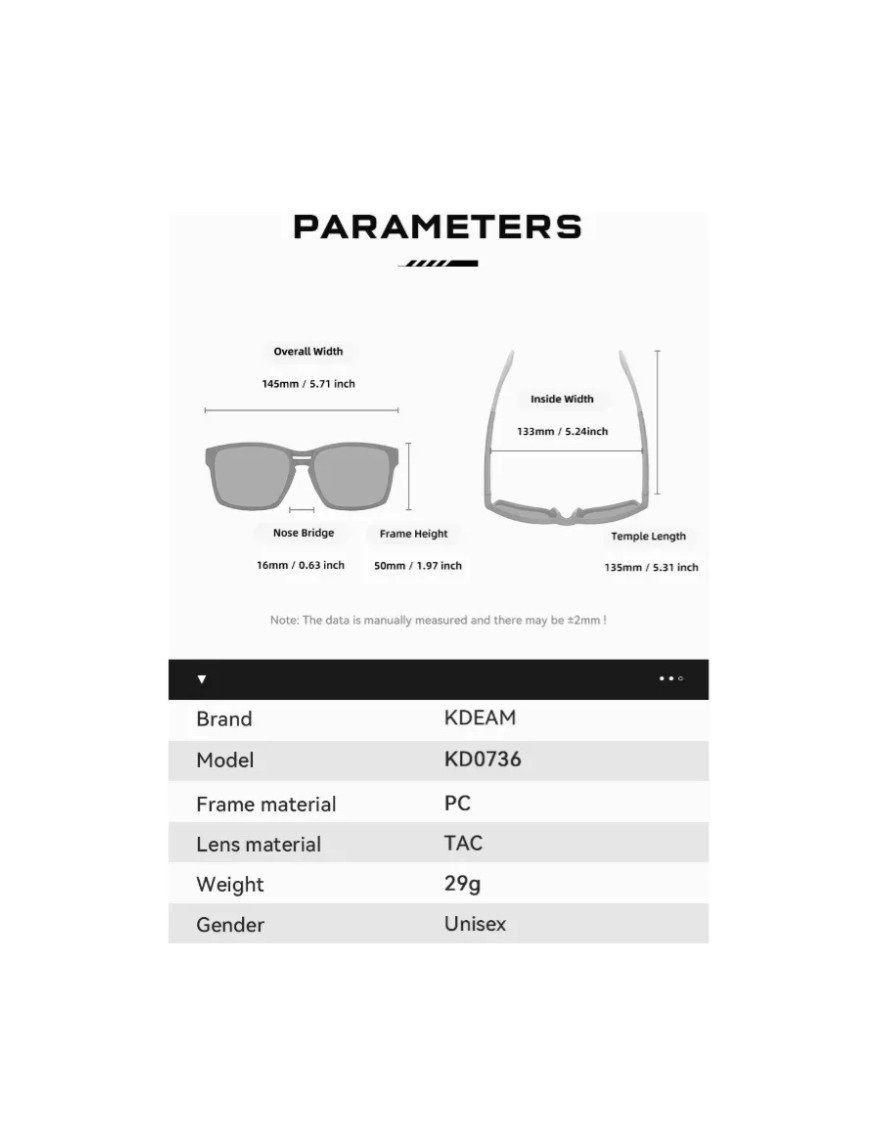 Gafas De Sol Kdeam Modelo Kd0736 C2 Polarizado Uv400 Espejado-3