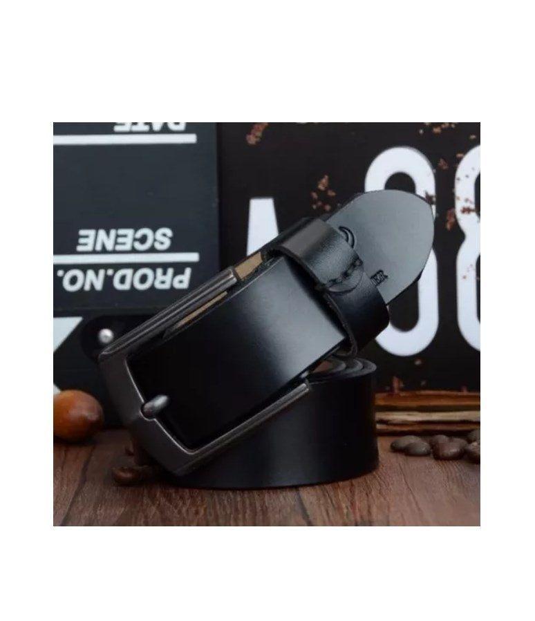 Cinturón De Cuero Cowather XF012 Color Negro-4