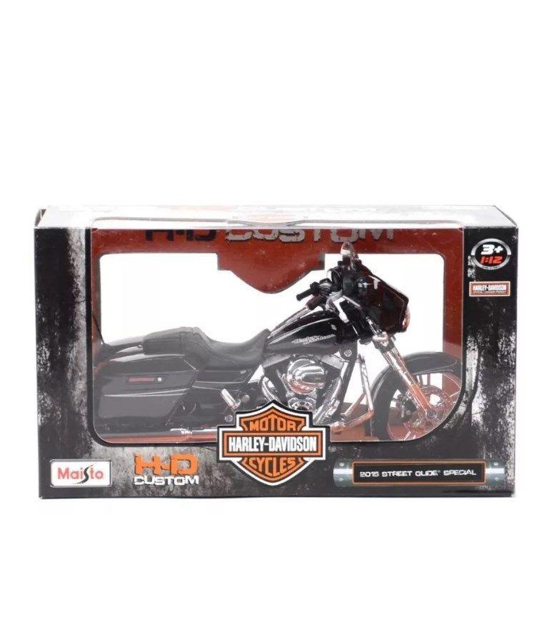 Moto Harley Davidson 2015 Street Glide Special Maisto Escala 1:12-6