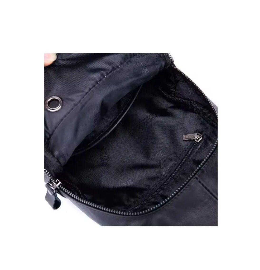 Bandolera De Cuero Marca Bullcaptain Modelo Cp105 Negro-5