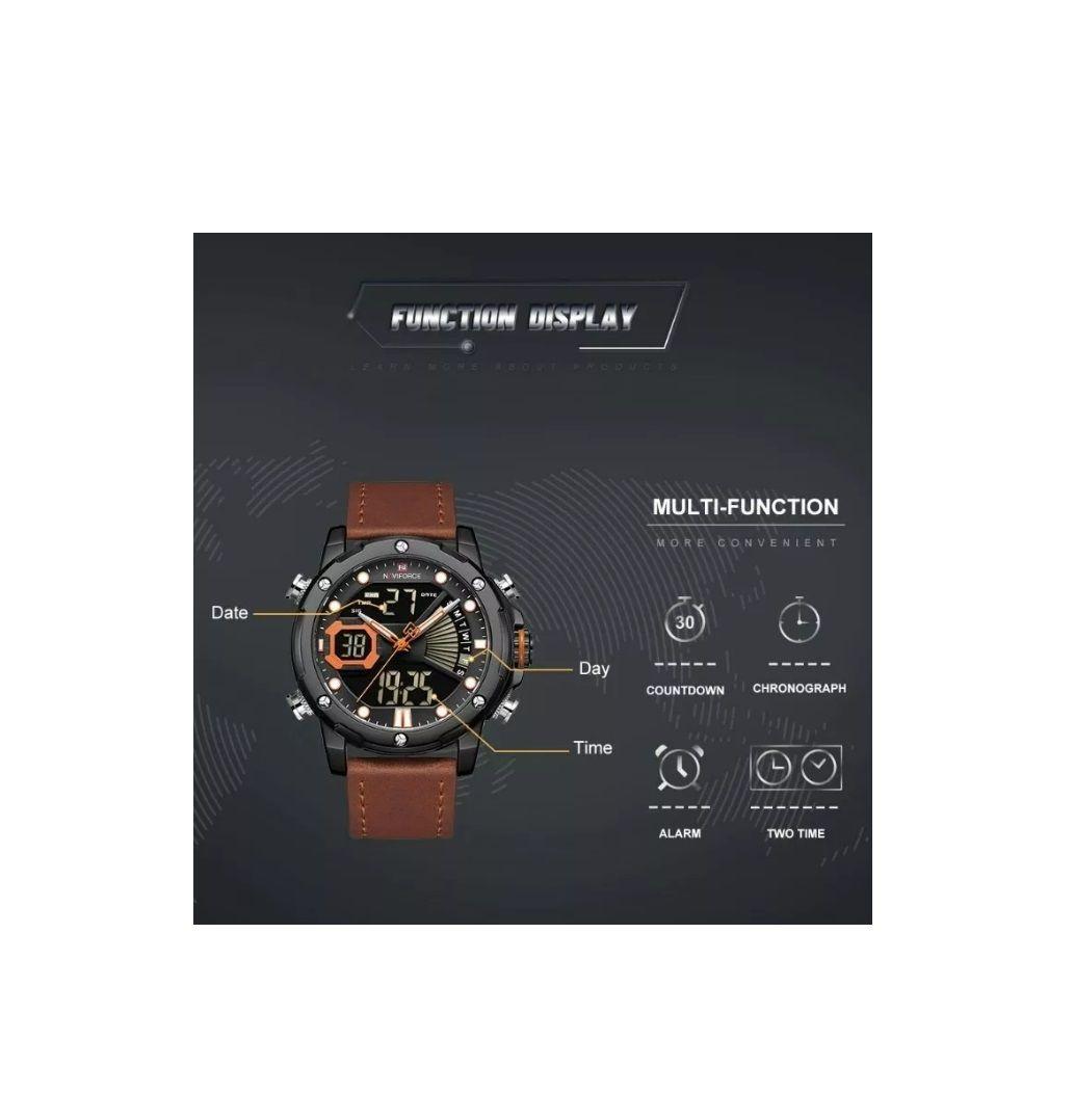 Reloj Para Hombre Naviforce Modelo 9172 Led-2