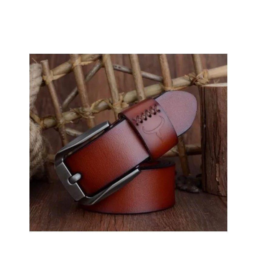 Cinturón De Cuero Cowather XF008 Camel-5