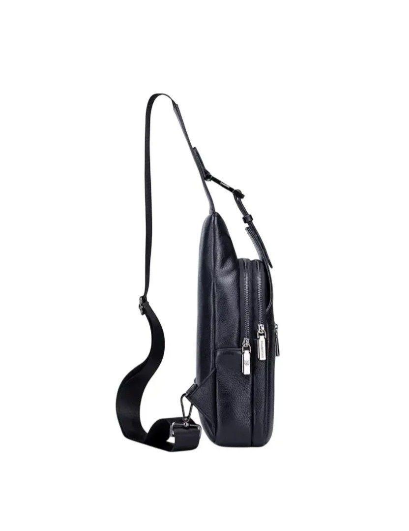 Bolso Bandolera De Cuero Marca Bullcaptain Modelo Xb131-2