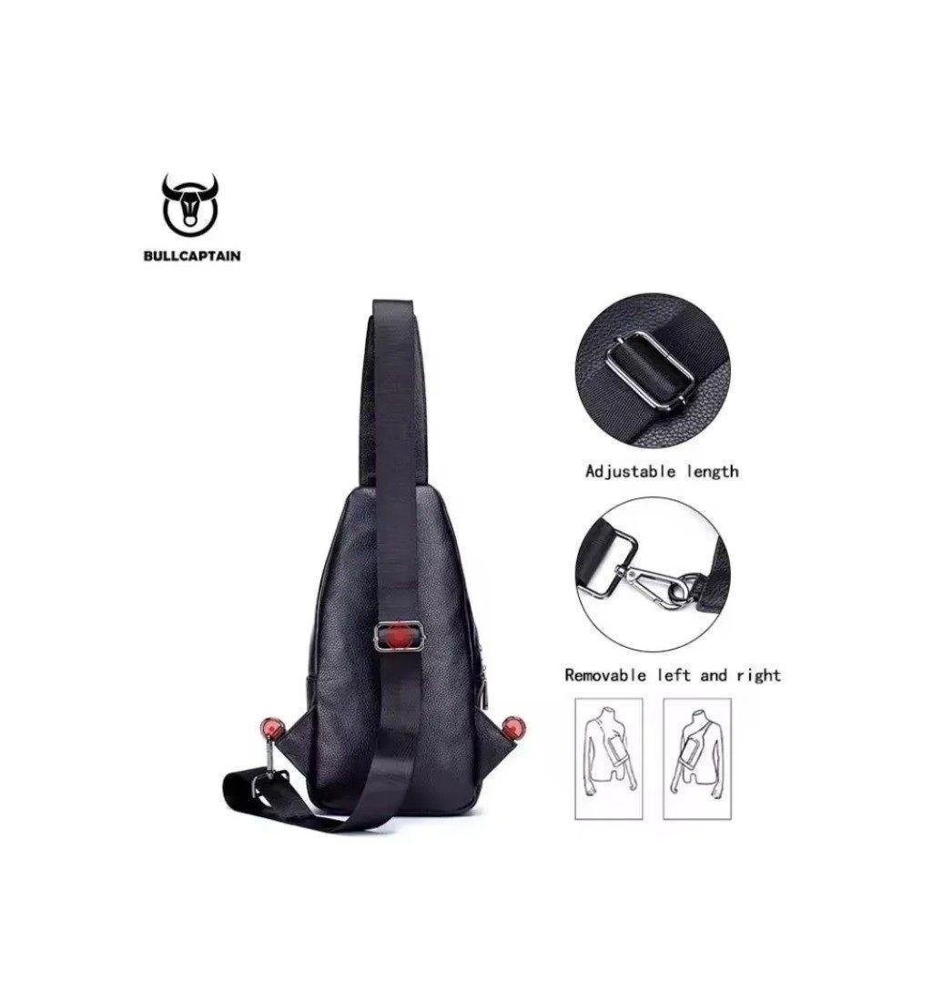 Bolso Bandolera De Cuero Marca Bullcaptain Modelo Xb131-6