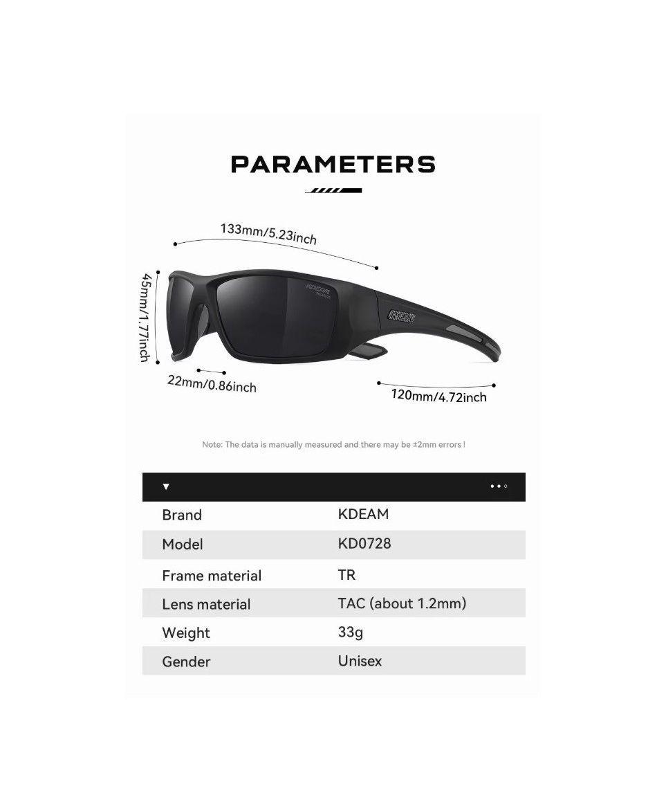 Lentes Kdeam Kd0728 C2 Espejados Polarizados Filtro Uv400-3