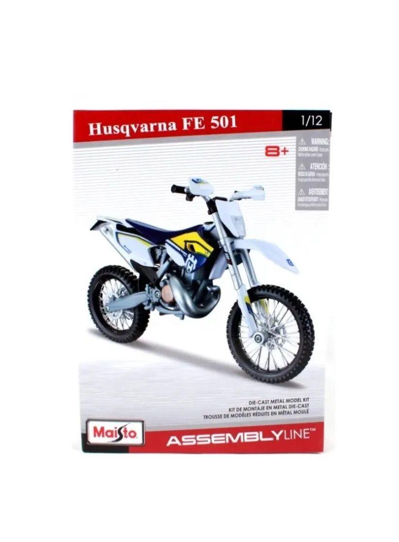 Moto Para Armar Husqvarna Fe 501 Escala 1/12 Marca Maisto-5