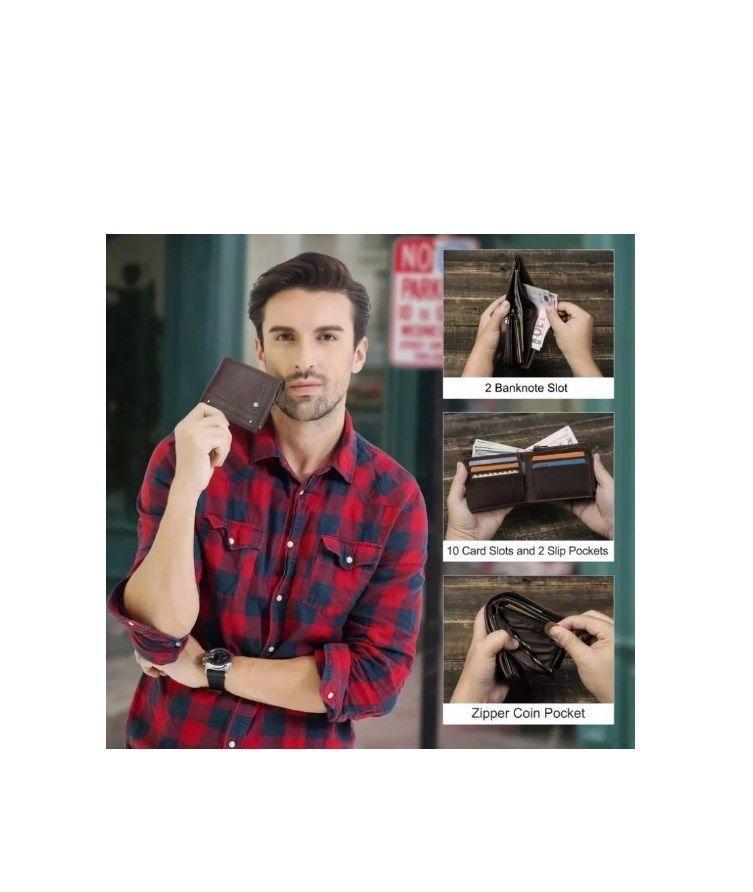 Billetera Para Hombre De Cuero Modelo M1332-5