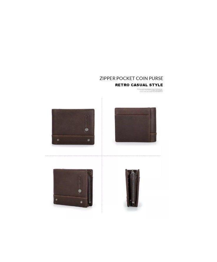 Billetera Para Hombre De Cuero Modelo M1332-3