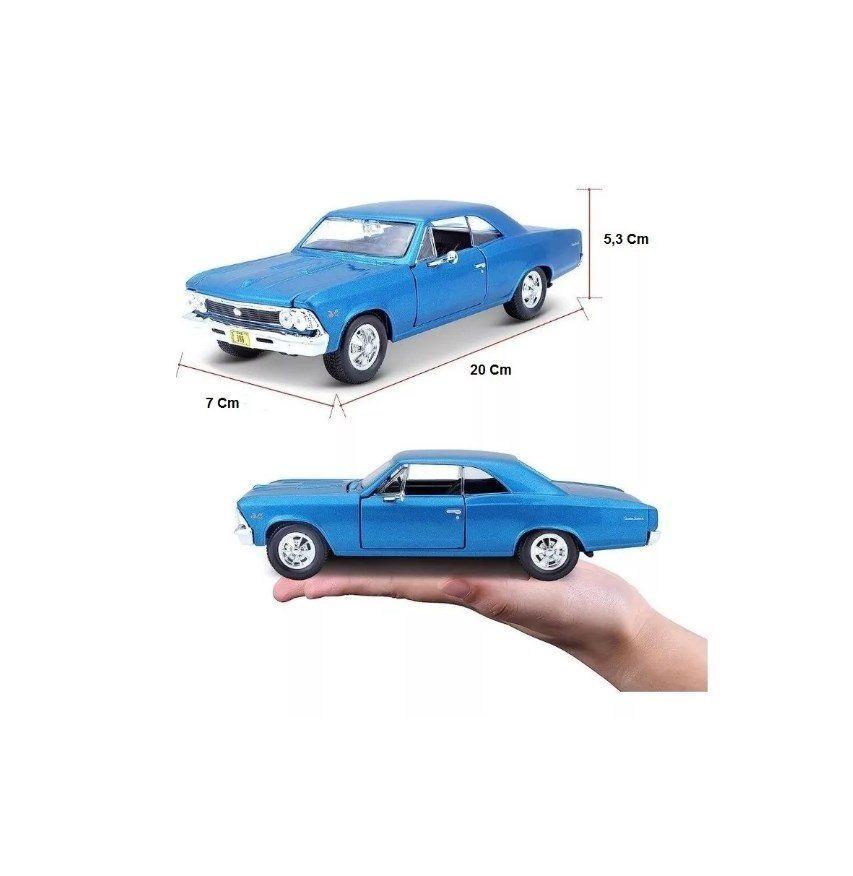 Auto De Colección Chevrolet Chevelle 1966 Maisto Escala 1:24-1