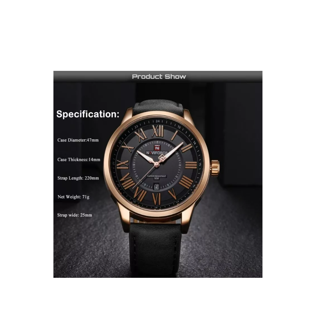 Reloj Masculino Marca Naviforce Modelo Nf9126-3