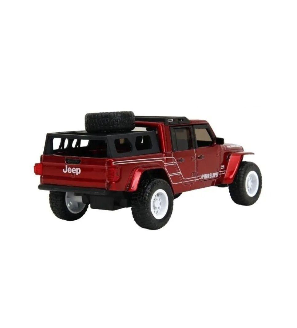 Jeep Gladiator 2020 Rojo Pink Slips Marca Jada Escala 1:32-5