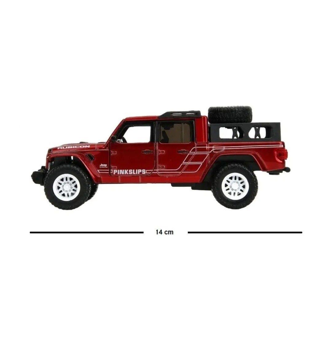 Jeep Gladiator 2020 Rojo Pink Slips Marca Jada Escala 1:32-6