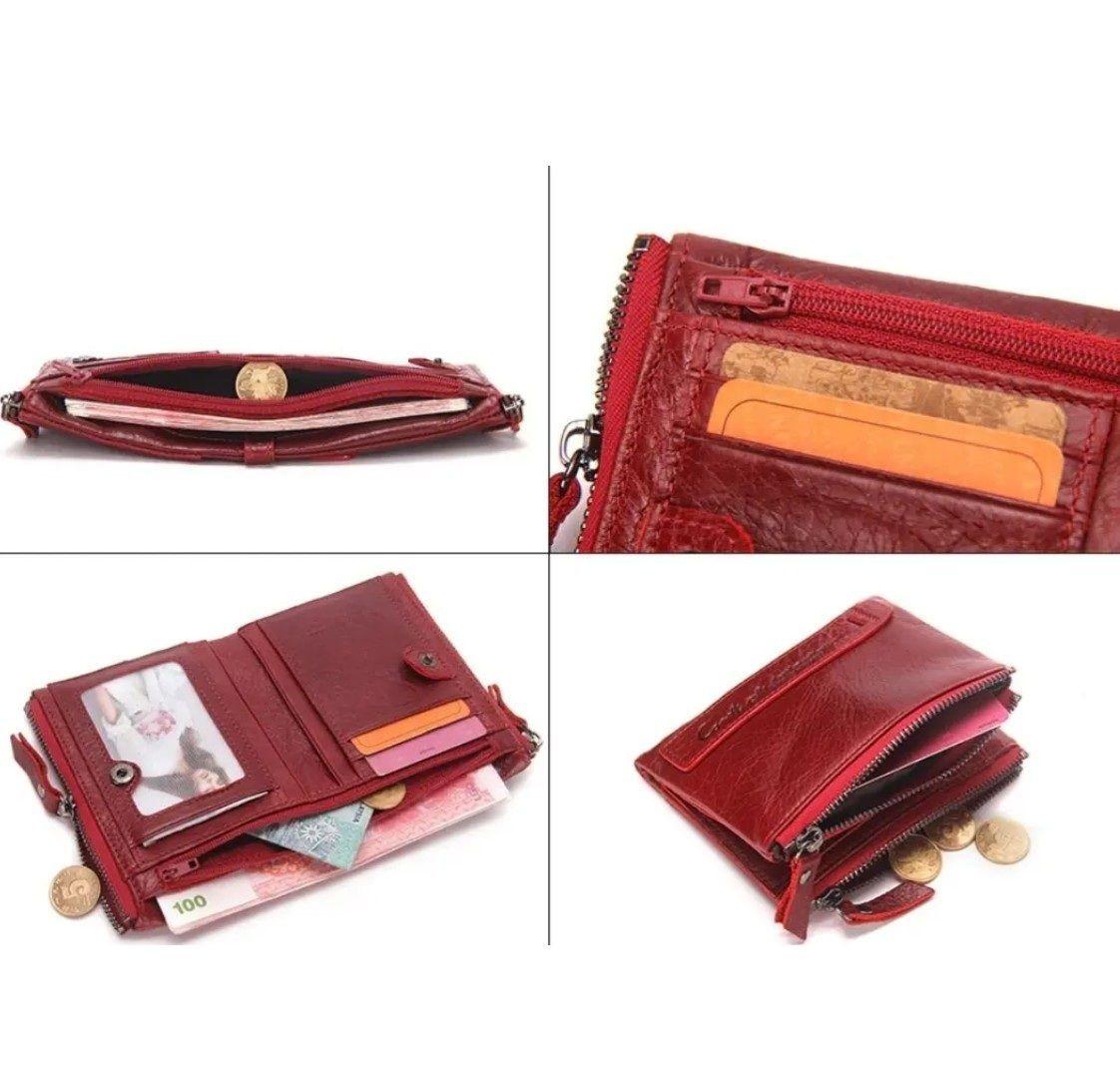 Billetera De Cuero Compacta Marca Contacts Para Mujer-4