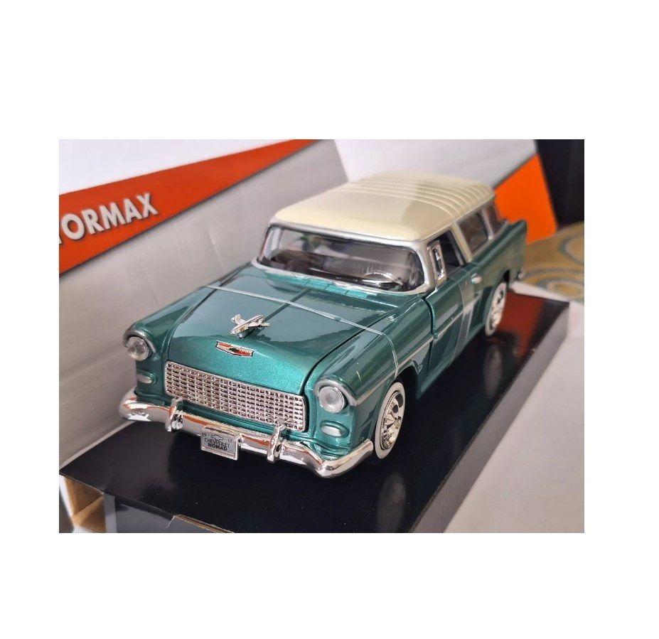 Auto De 1955 Chevy Bel Air Nomad Escala 1:24 Motormax-4