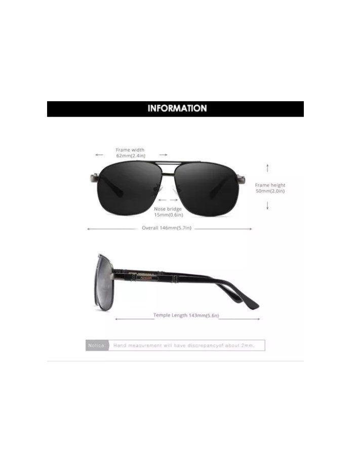 Gafas Kdeam Piloto KD5127 C3 Polarizado UV Liviano-3