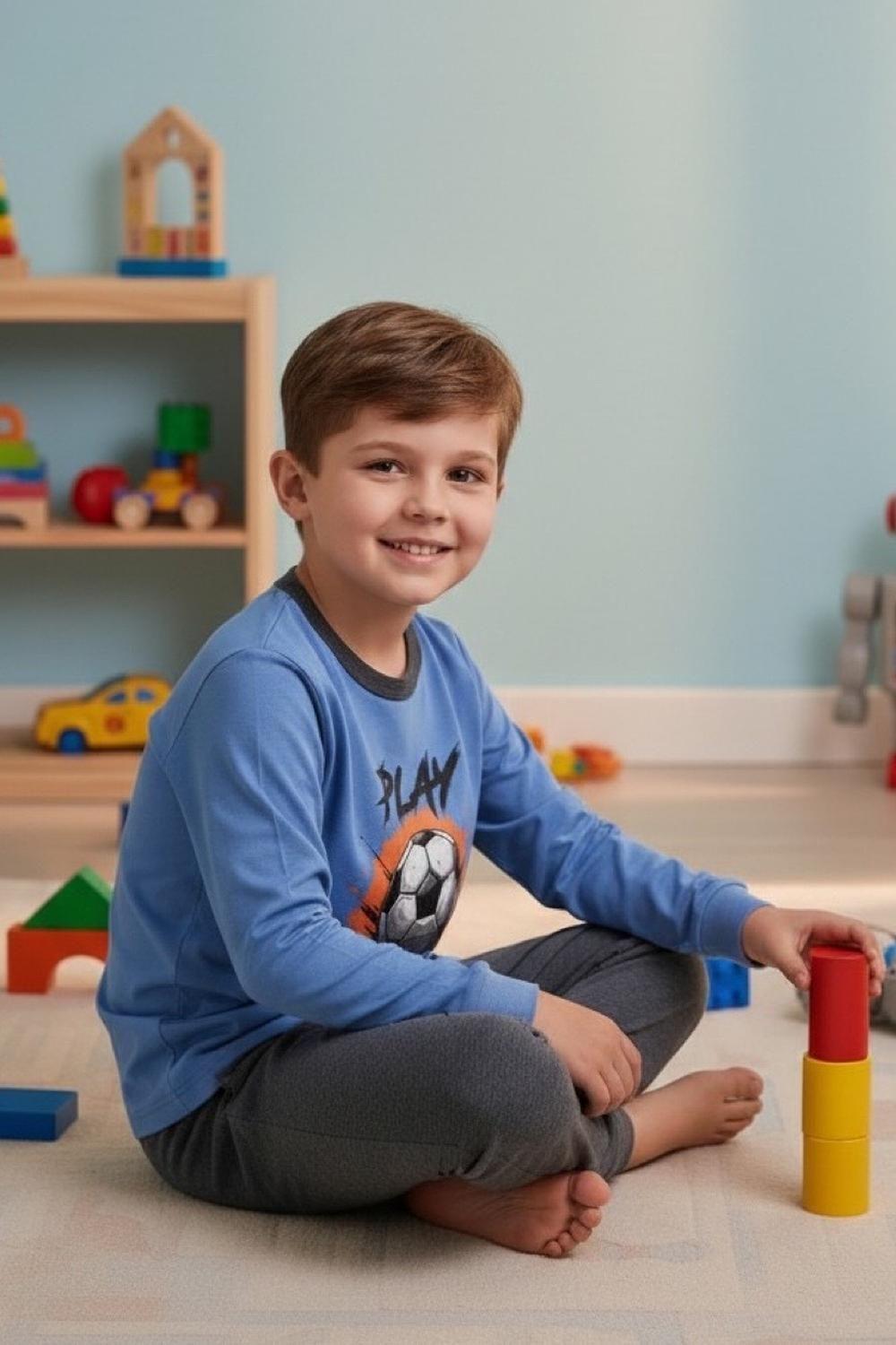 Pijama Niño Estampado Play Like a Pro K760001-3429-2