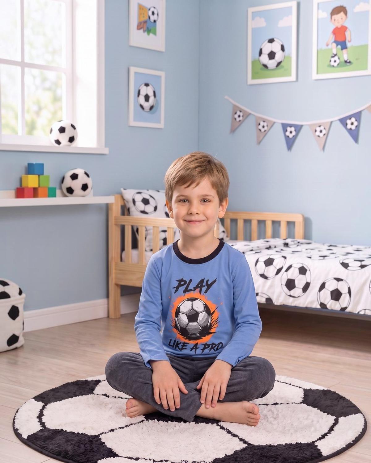 Pijama Niño Algodón Estampado Football K760001-3429-2