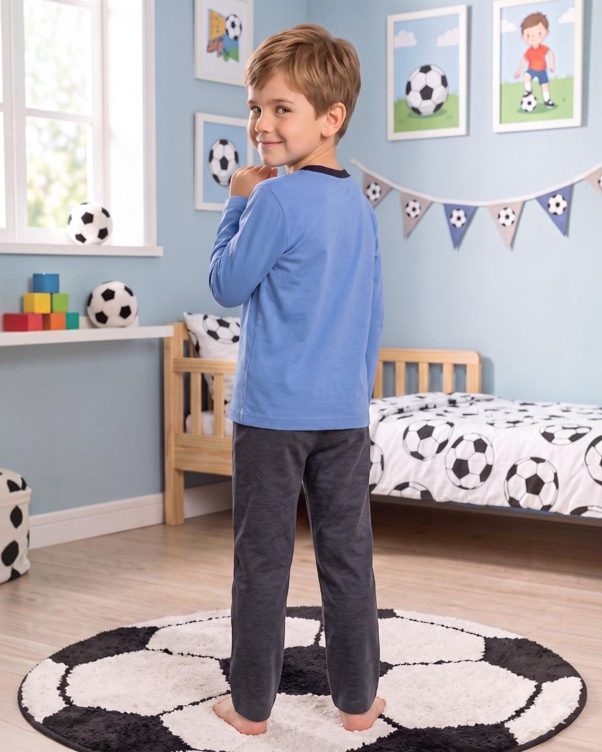Pijama Niño Algodón Estampado Football K760001-3429-3