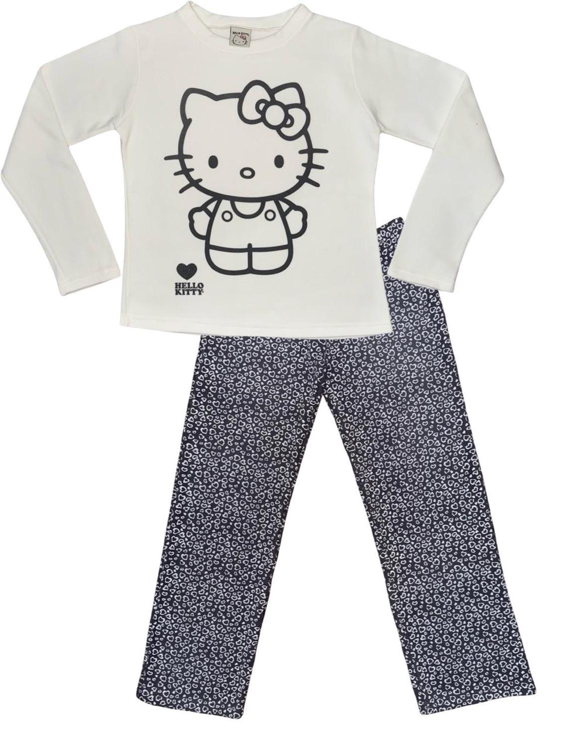 Pijama Micropolar Mujer Hello Kitty S1021240-Ivory-10-4