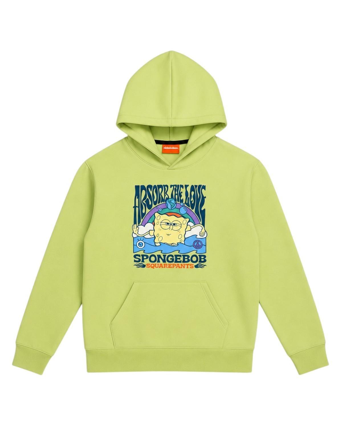 Pijama Hombre Franela Estampado Bob Esponja Verde-4