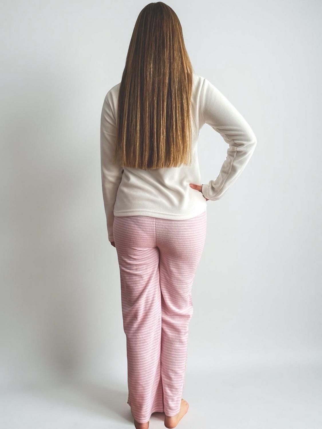 Pijama Micropolar Mujer Hello Kitty S1021240-Ivory-09-4