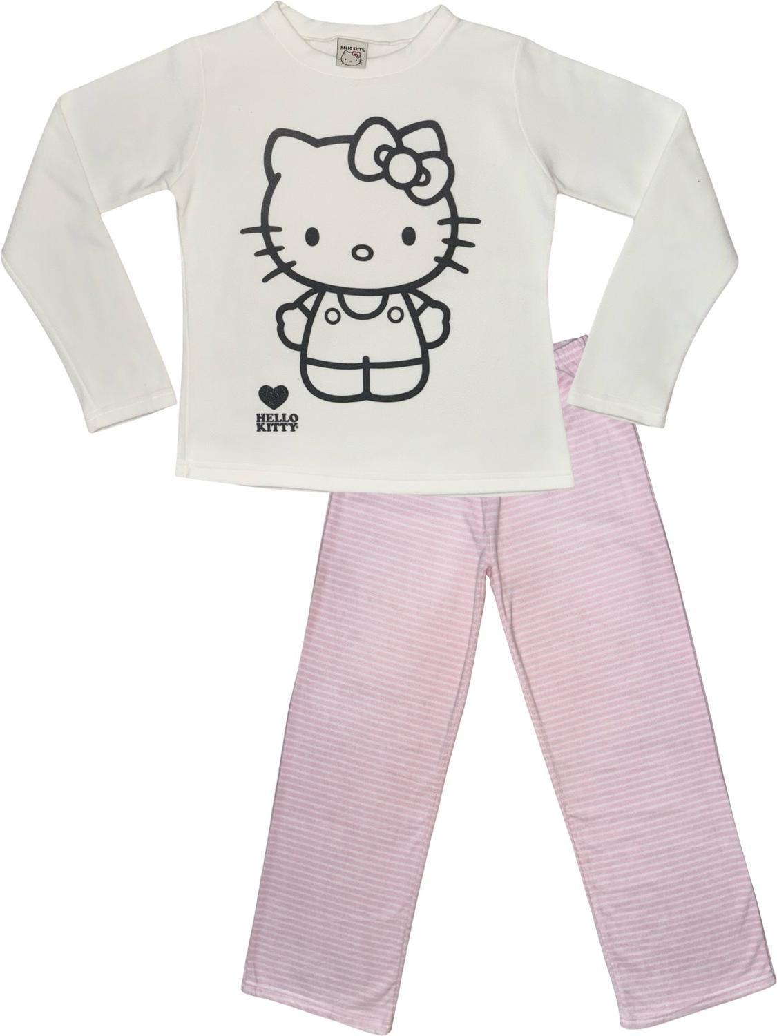 Pijama Micropolar Mujer Hello Kitty S1021240-Ivory-09-4