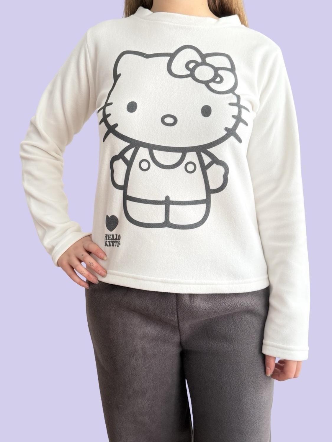 Pijama Micropolar Mujer Hello Kitty S1021240-Ivory-06-1