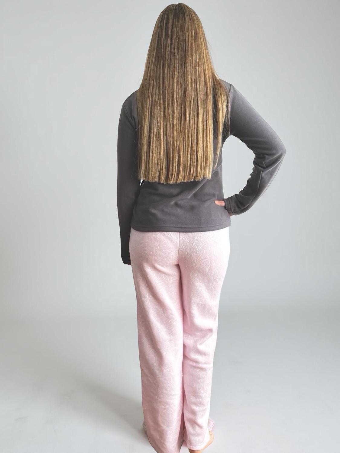 Pijama Micropolar Mujer Hello Kitty S1021239-Acero-01-4