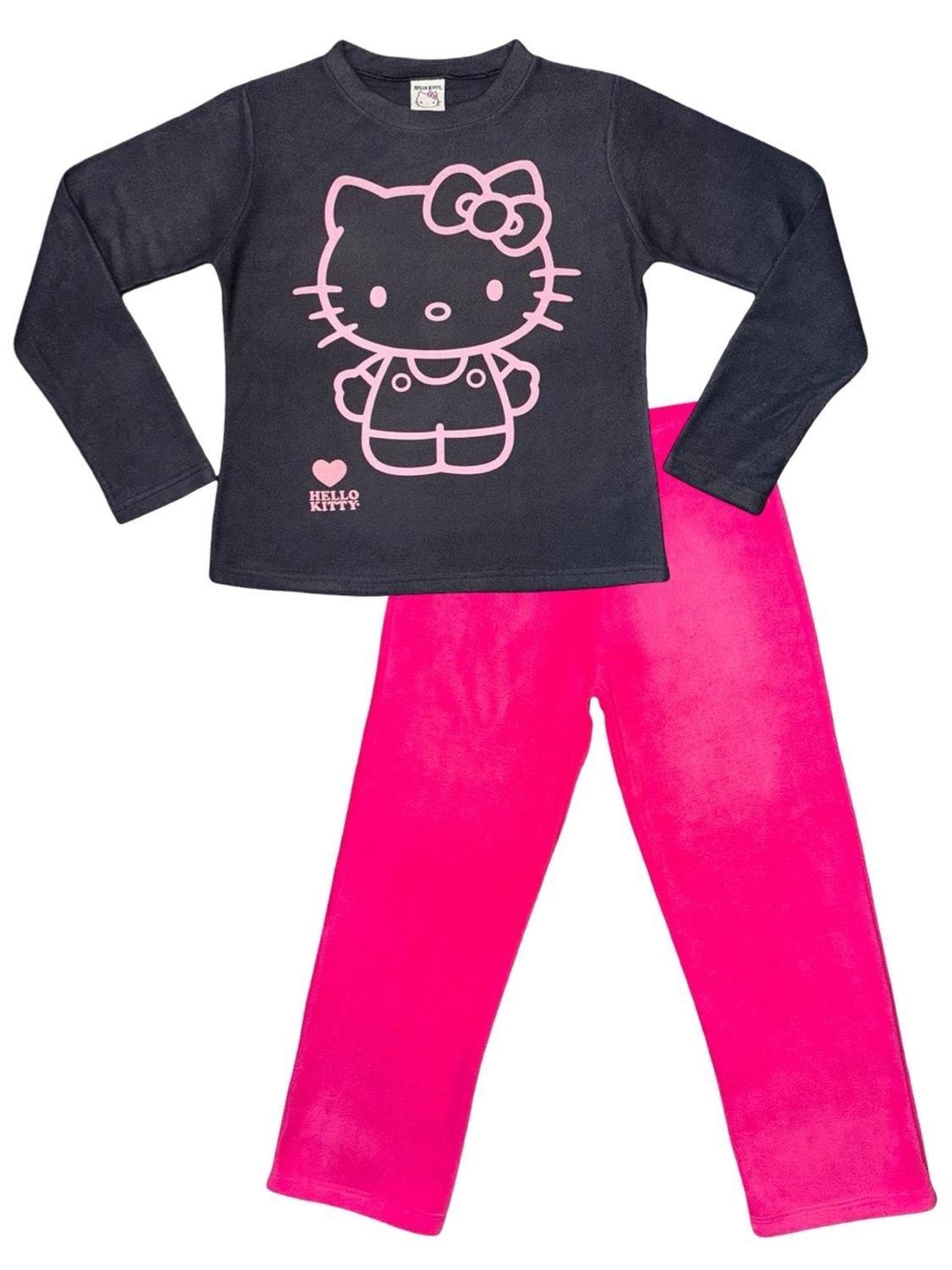 Pijama Micropolar Mujer Hello Kitty S1021239-Acero-01-4