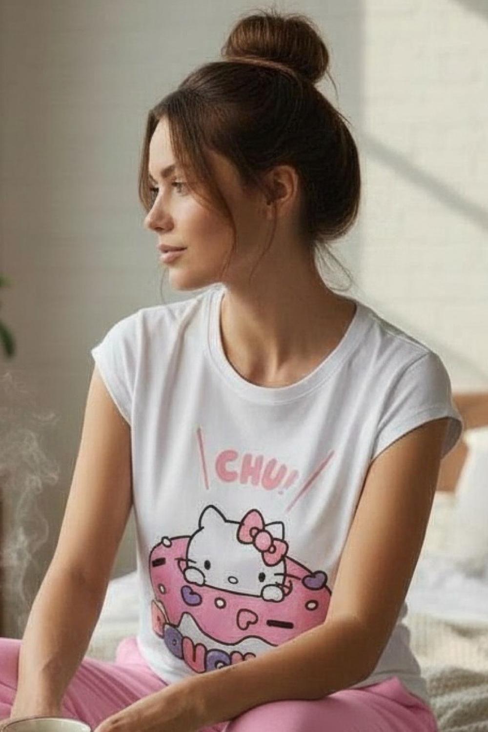 Polera Pijama Mujer Hello Kitty S1021217-0198-2