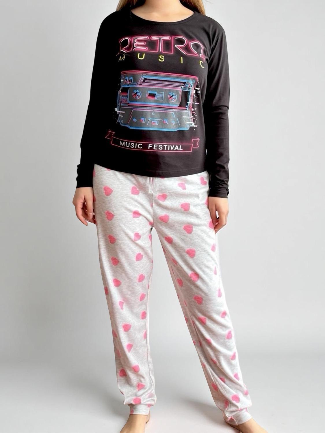 Pijama Mujer Algodón Retro Music K02001-06-2