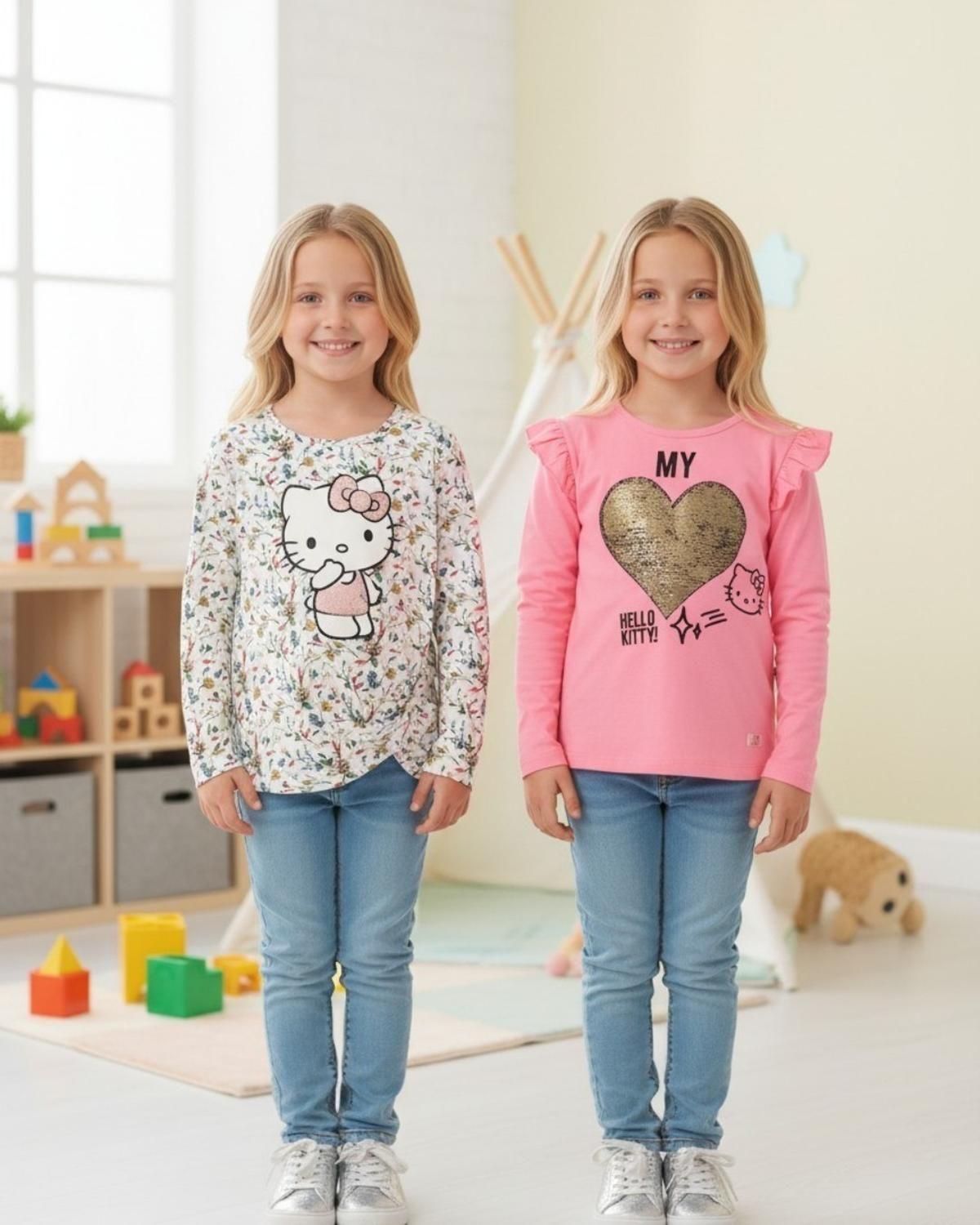 Pack 2 Poleras Niña Hello Kitty S12277072-0178-0
