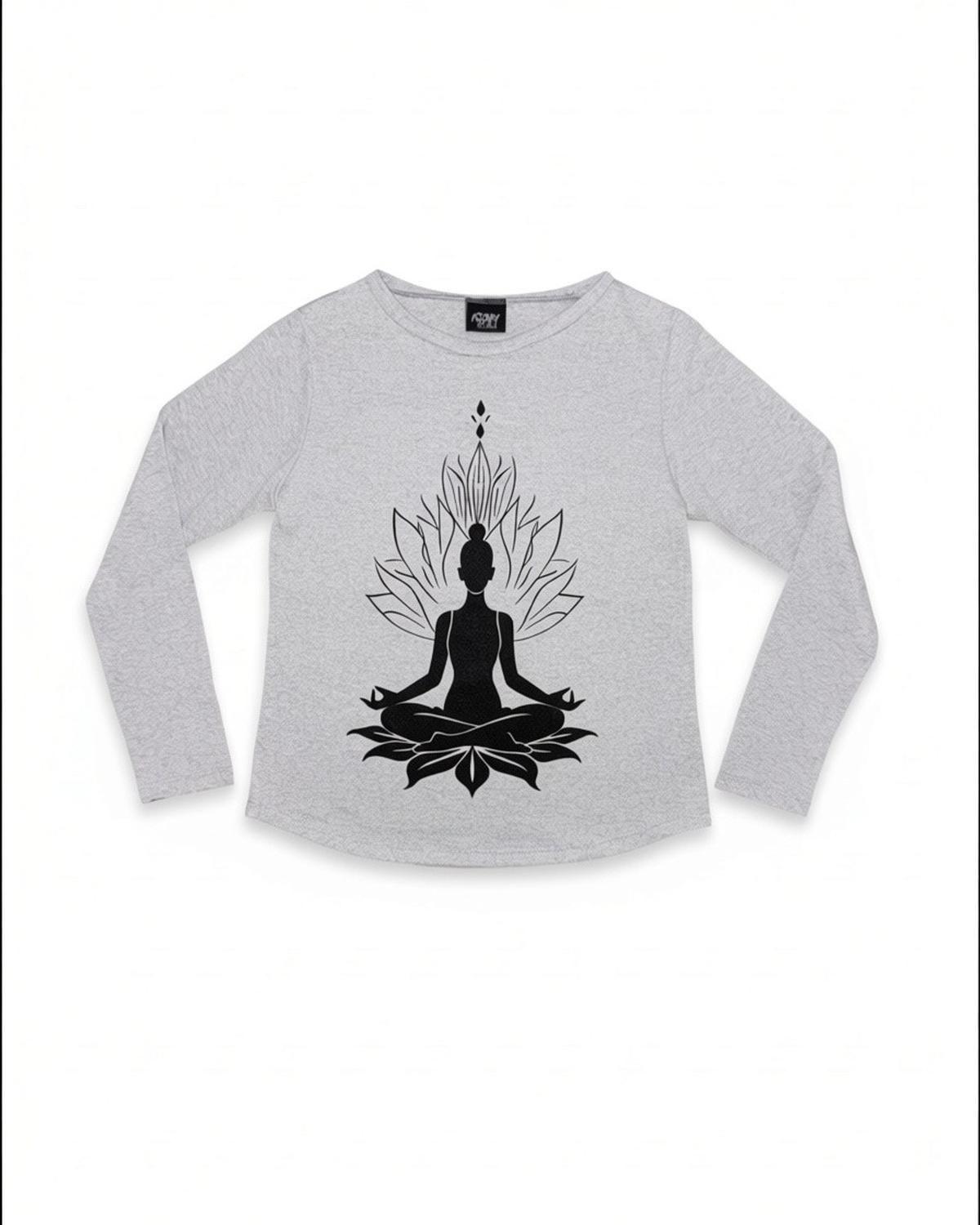 Pijama Niña Teens Algodón Yoga Gris-4