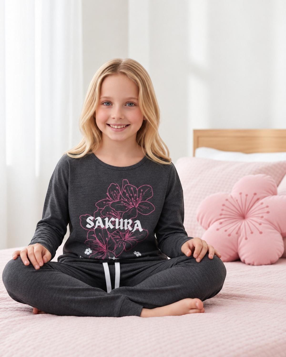 Pijama Niña Estampado Sakura K710003-2929-1