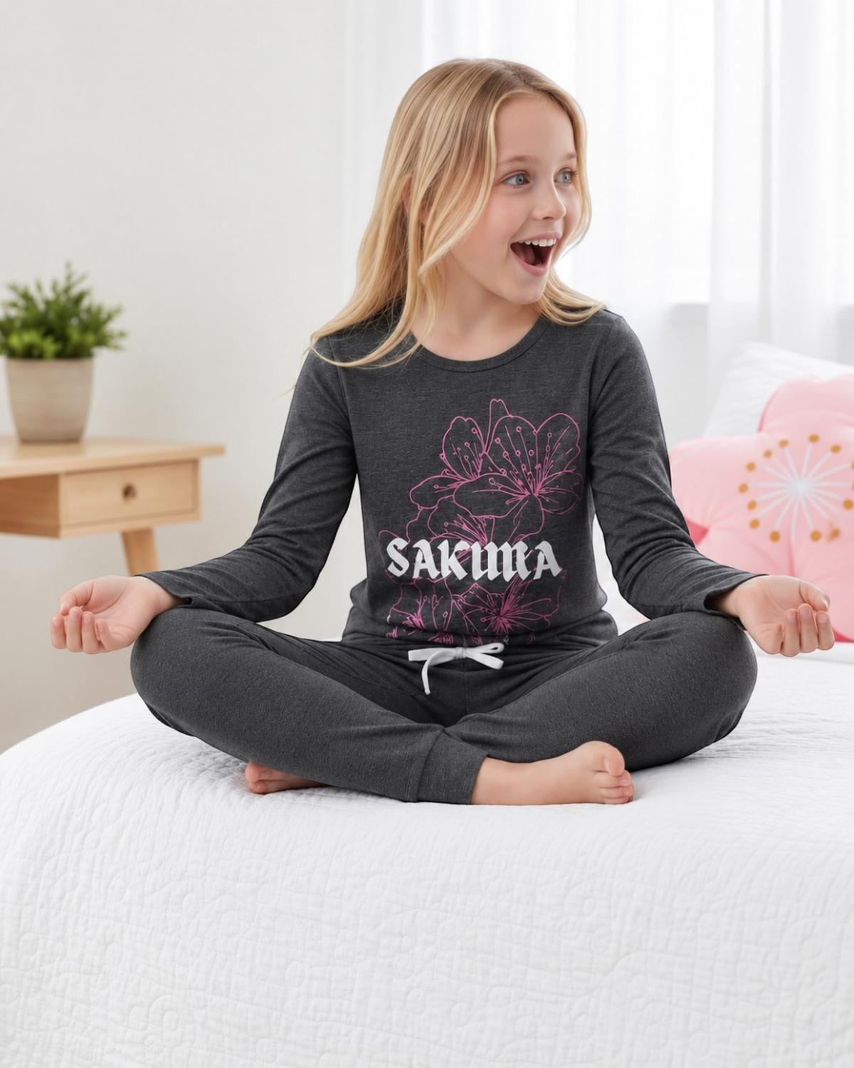 Pijama Niña Estampado Sakura K710003-2929-2