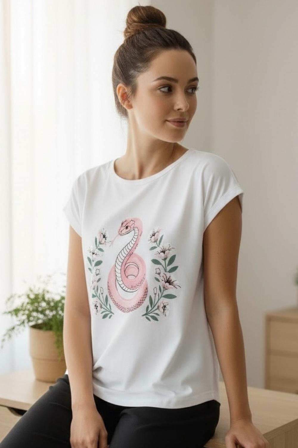 Polera Mujer Estampado Snake K021002-01-2