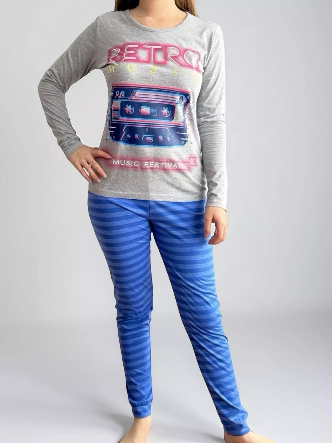 Pijama Mujer Algodón Retro Music K02001-01-0