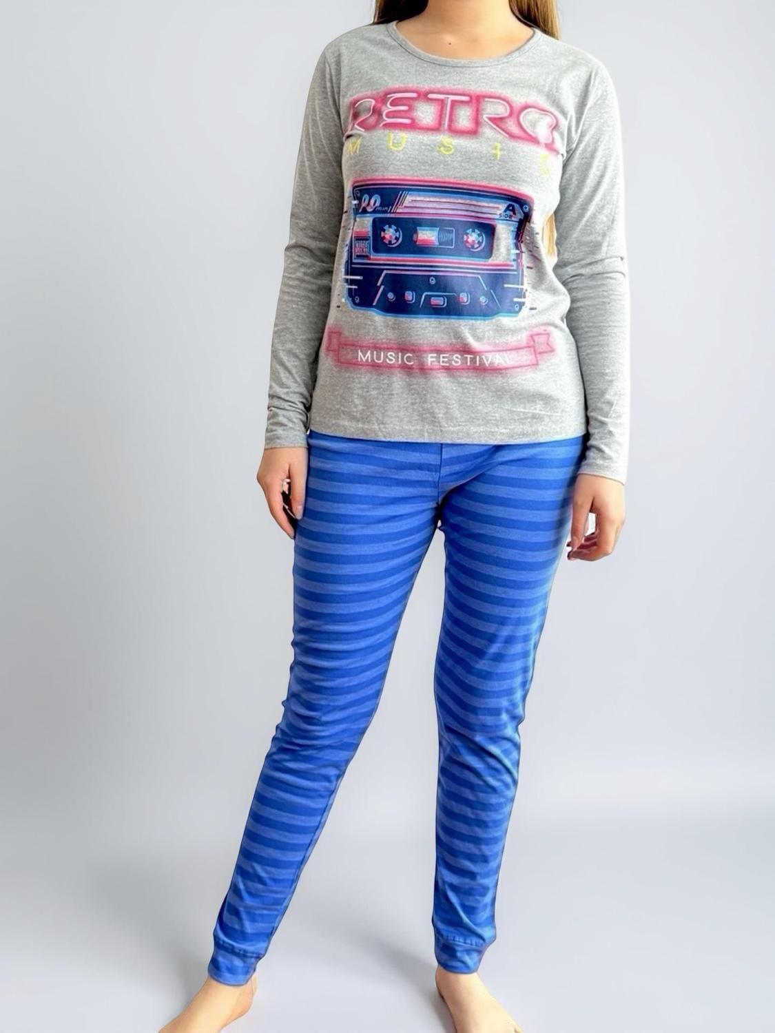 Pijama Mujer Algodón Retro Music K02001-01-3