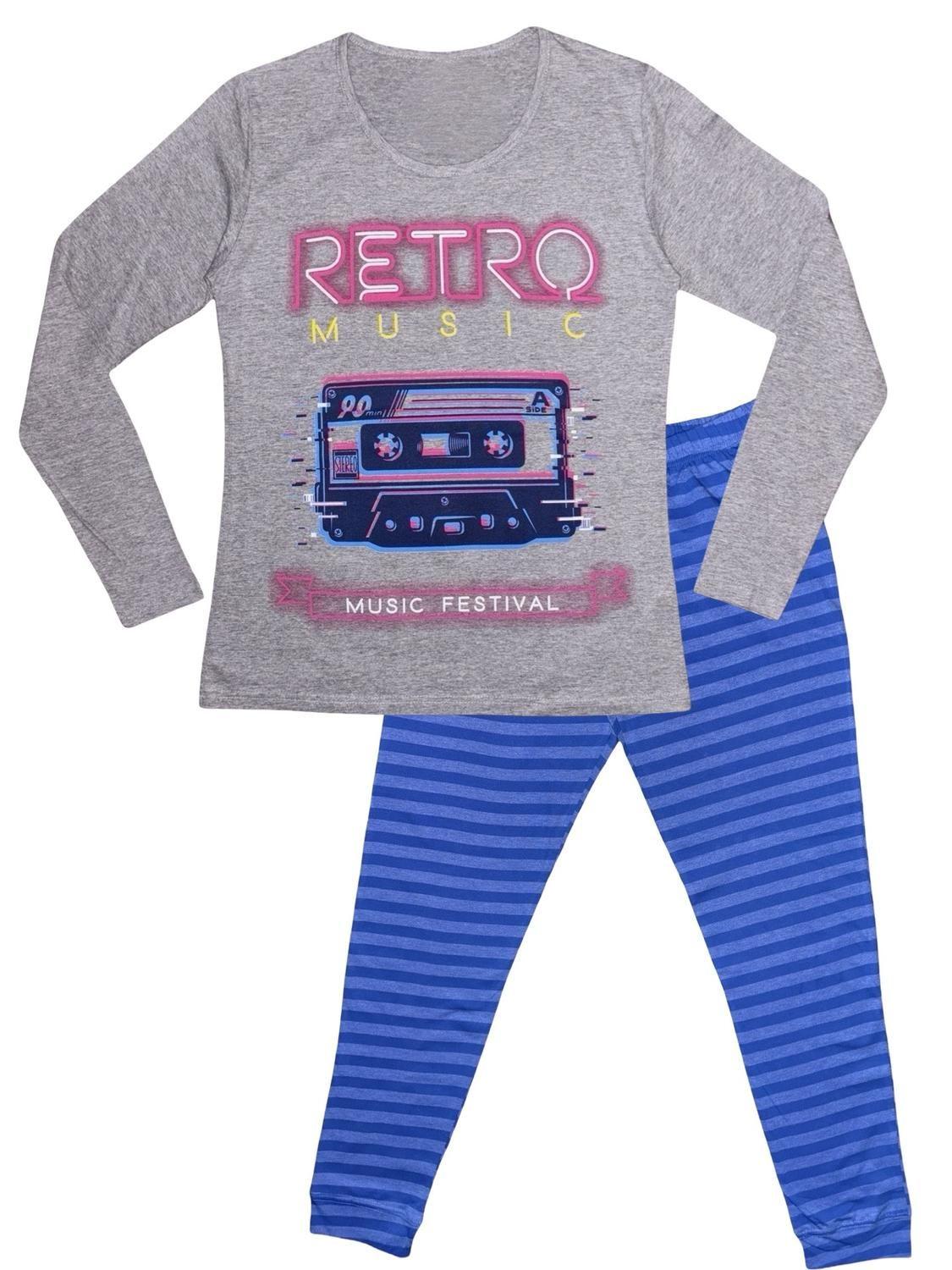 Pijama Mujer Algodón Retro Music K02001-01-3