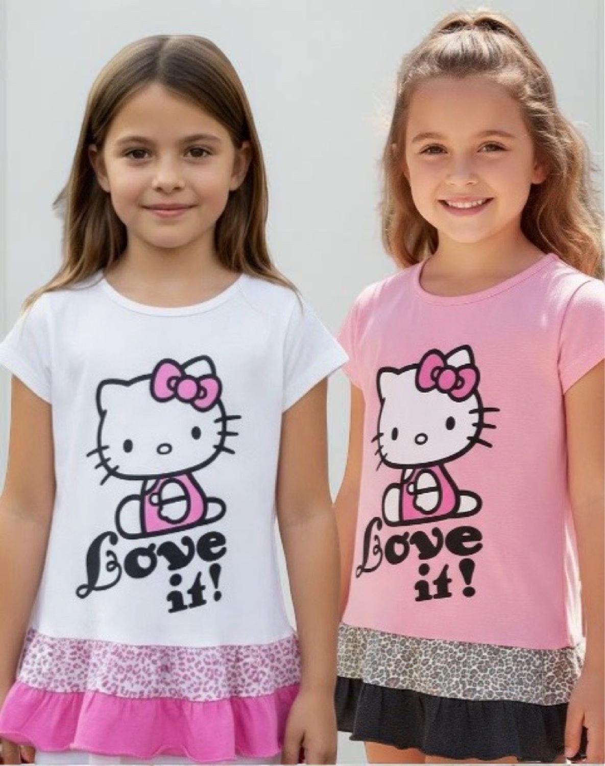 Pack 2 Poleras Niña Hello Kitty S118285-0205-0