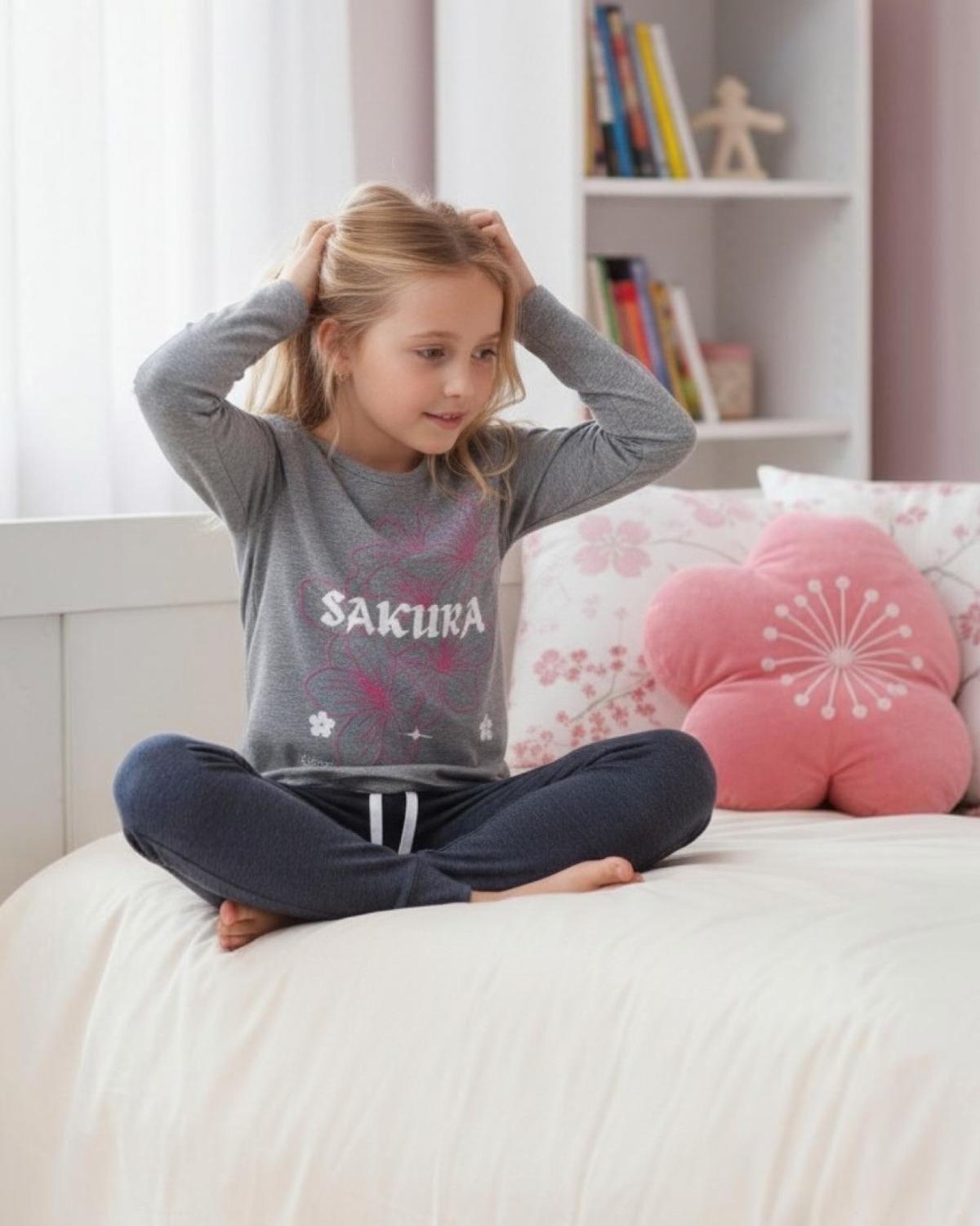 Pijama Niña Estampado Sakura K710003-2529-2