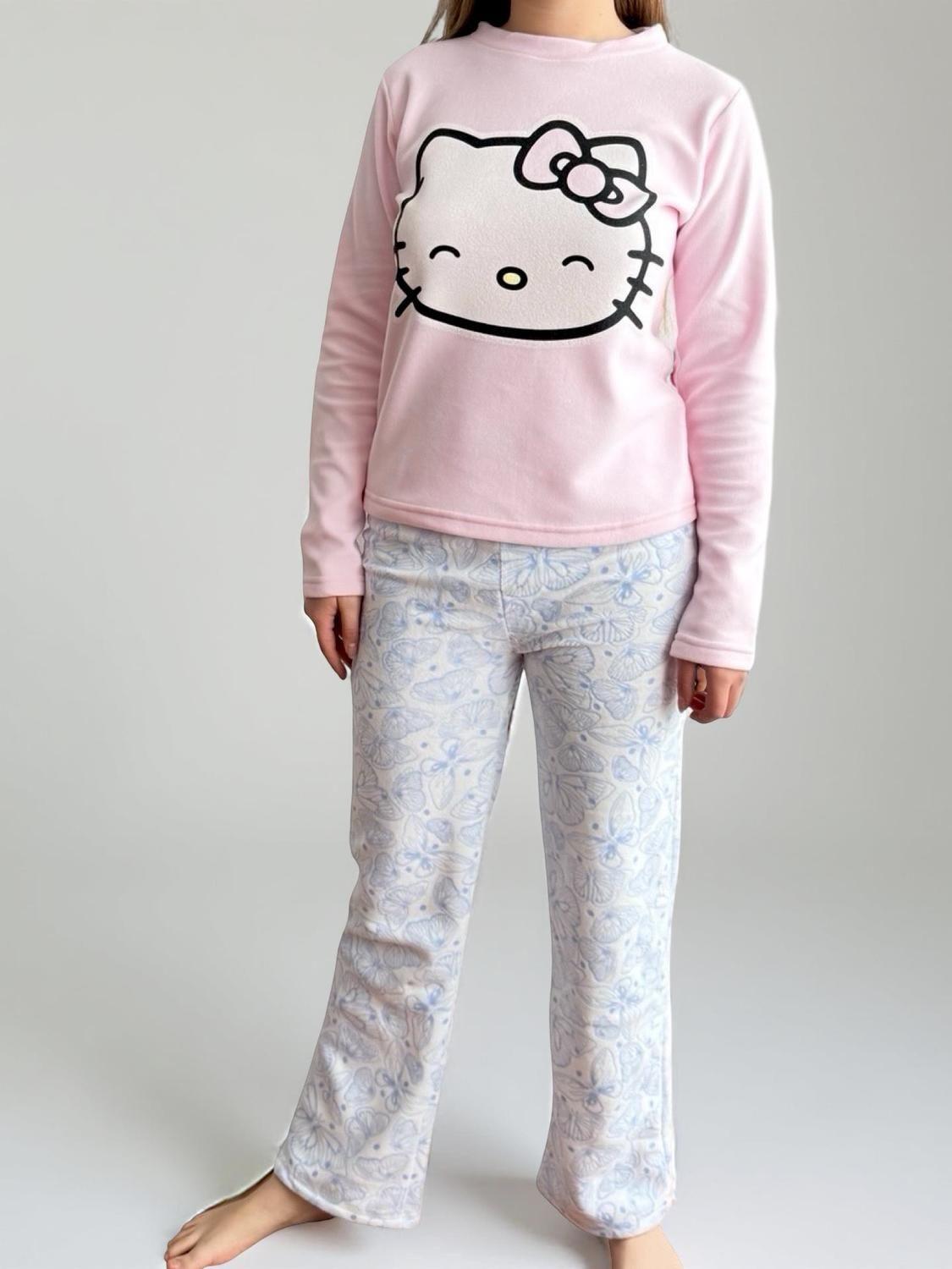 Pijama Micropolar Mujer Hello Kitty S1021219-Rosado-10-2