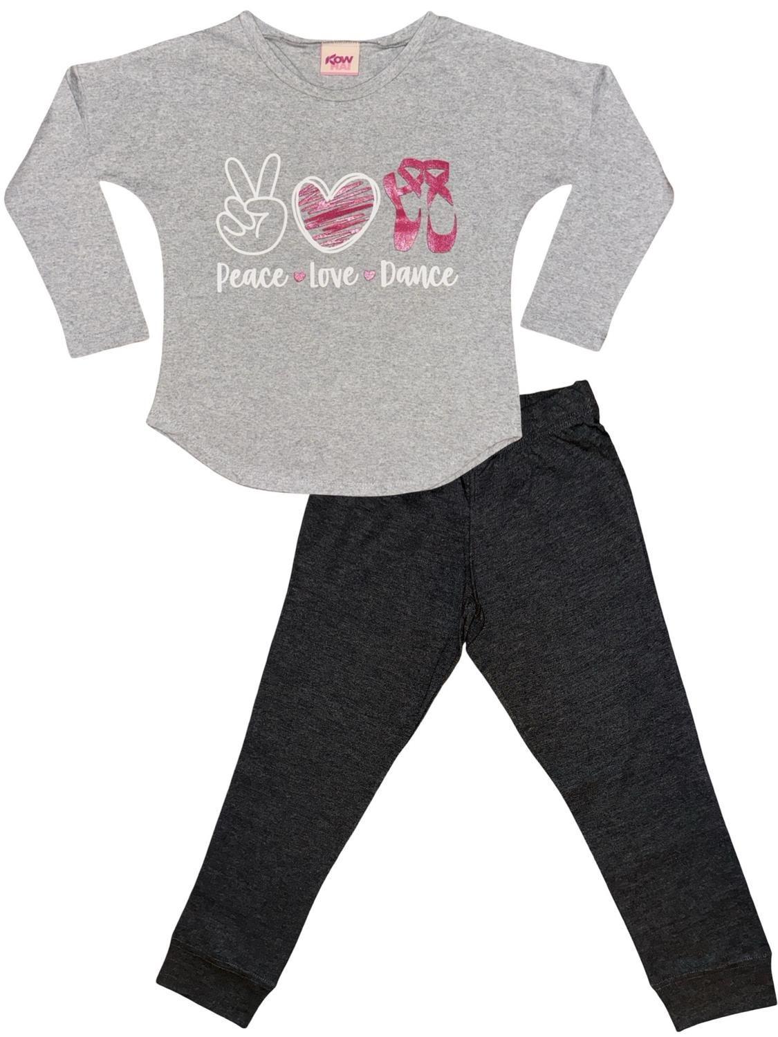 Pijama Niña Estampado Peace Love Dance K710002-2529-4