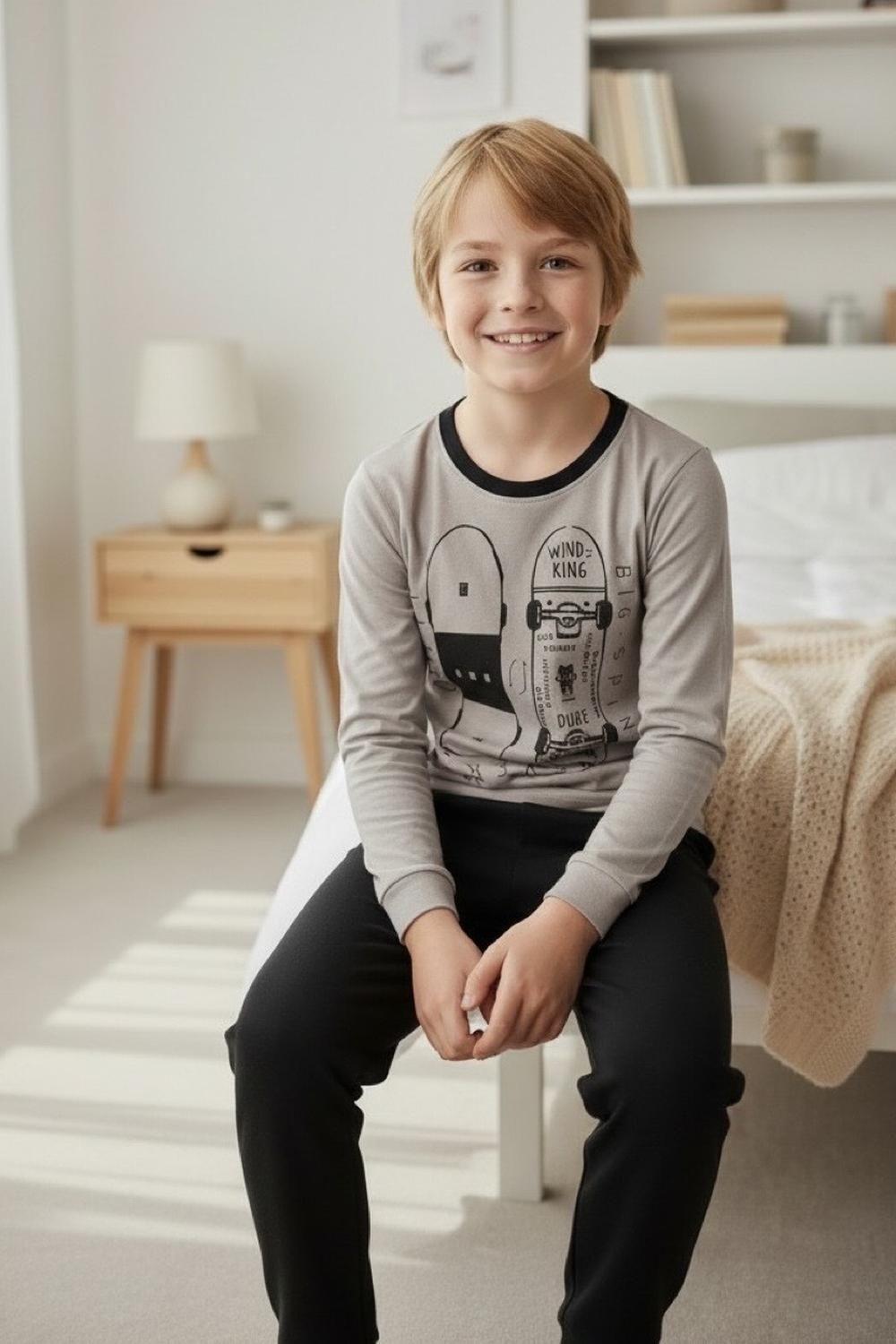 Pijama Niño Estampado Skate K760004-3703-2