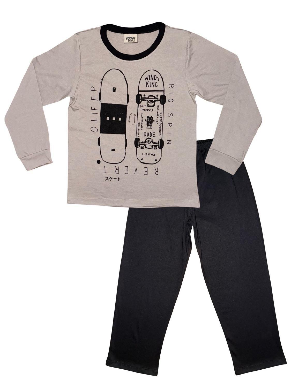 Pijama Niño Estampado Skate K760004-3703-4