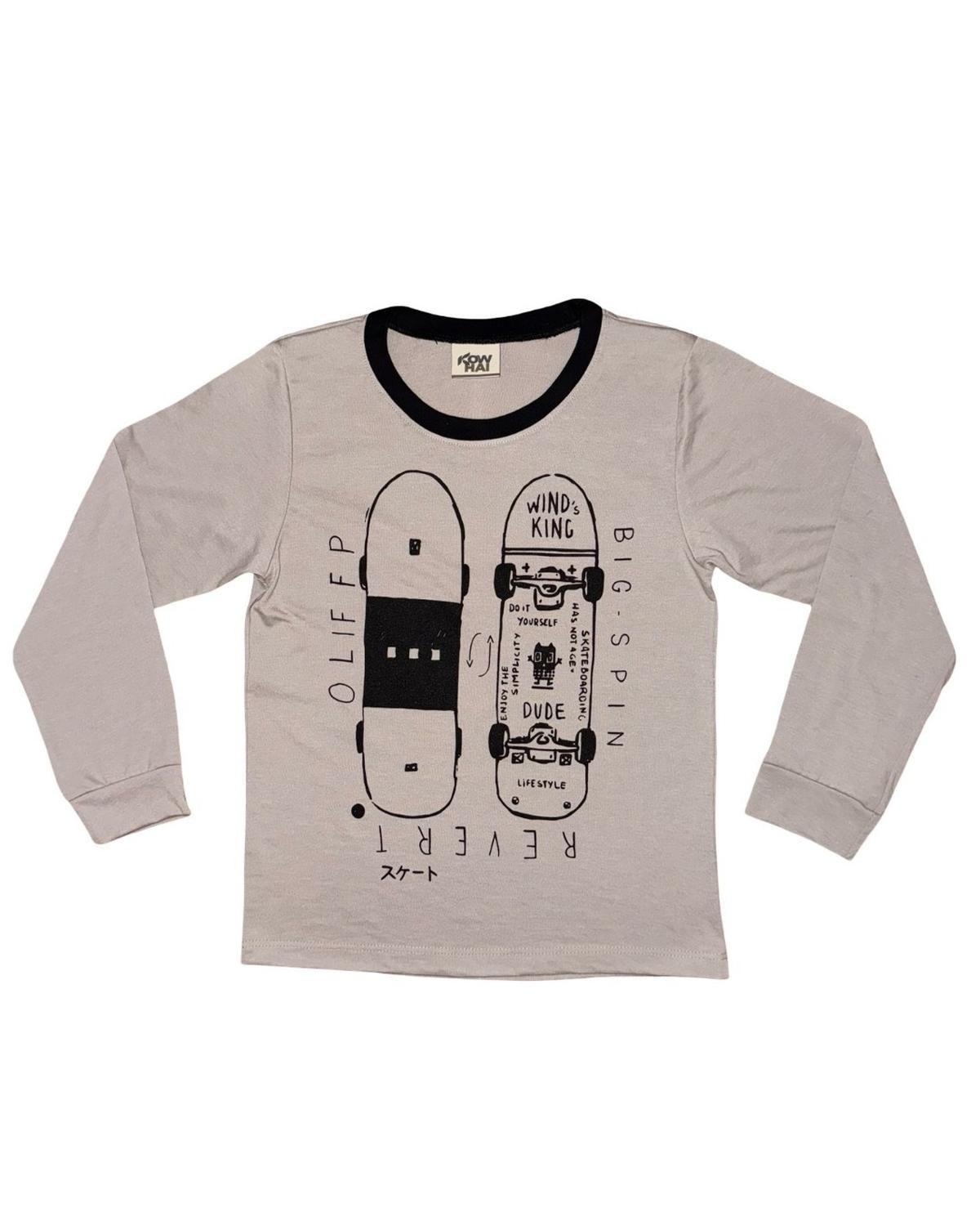 Pijama Niño Algodón Estampado Skate K760004-3703-4